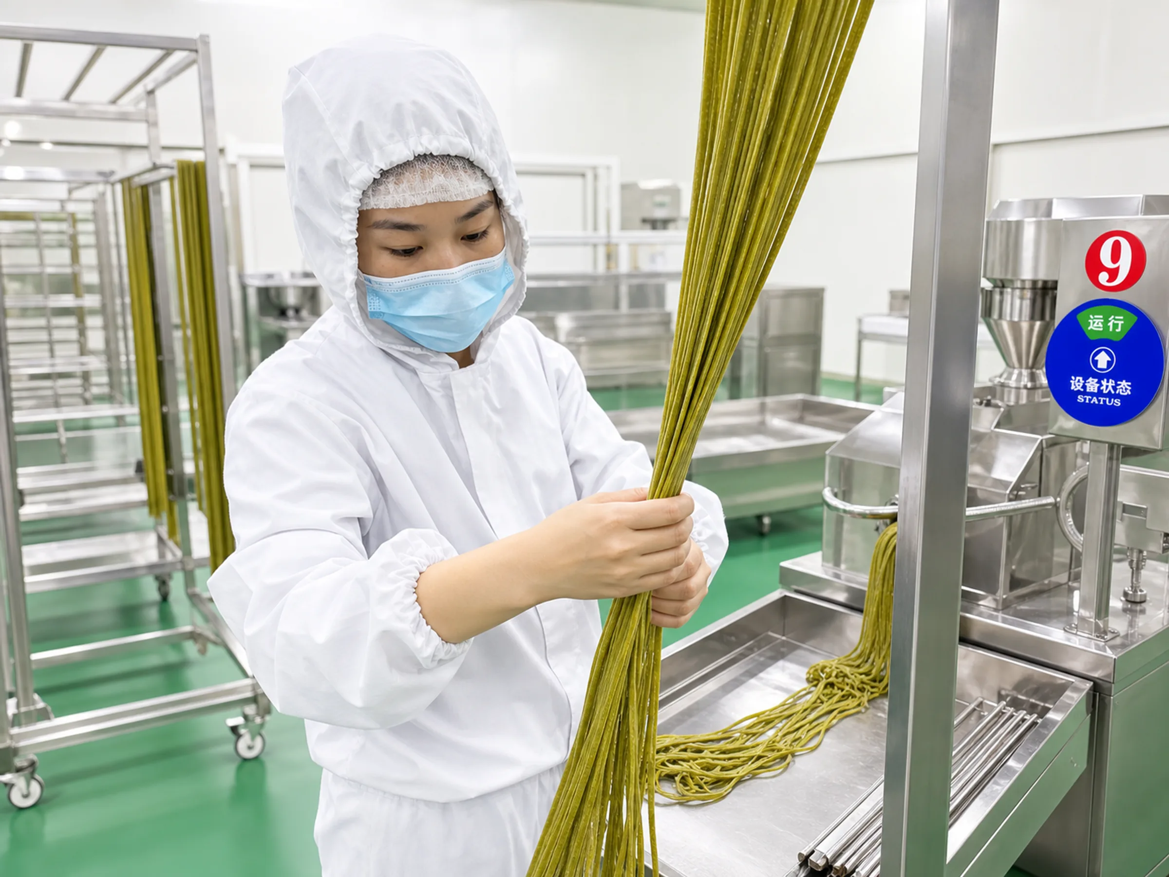 Bean pasta quality inspection at Shanxi Waldesun
